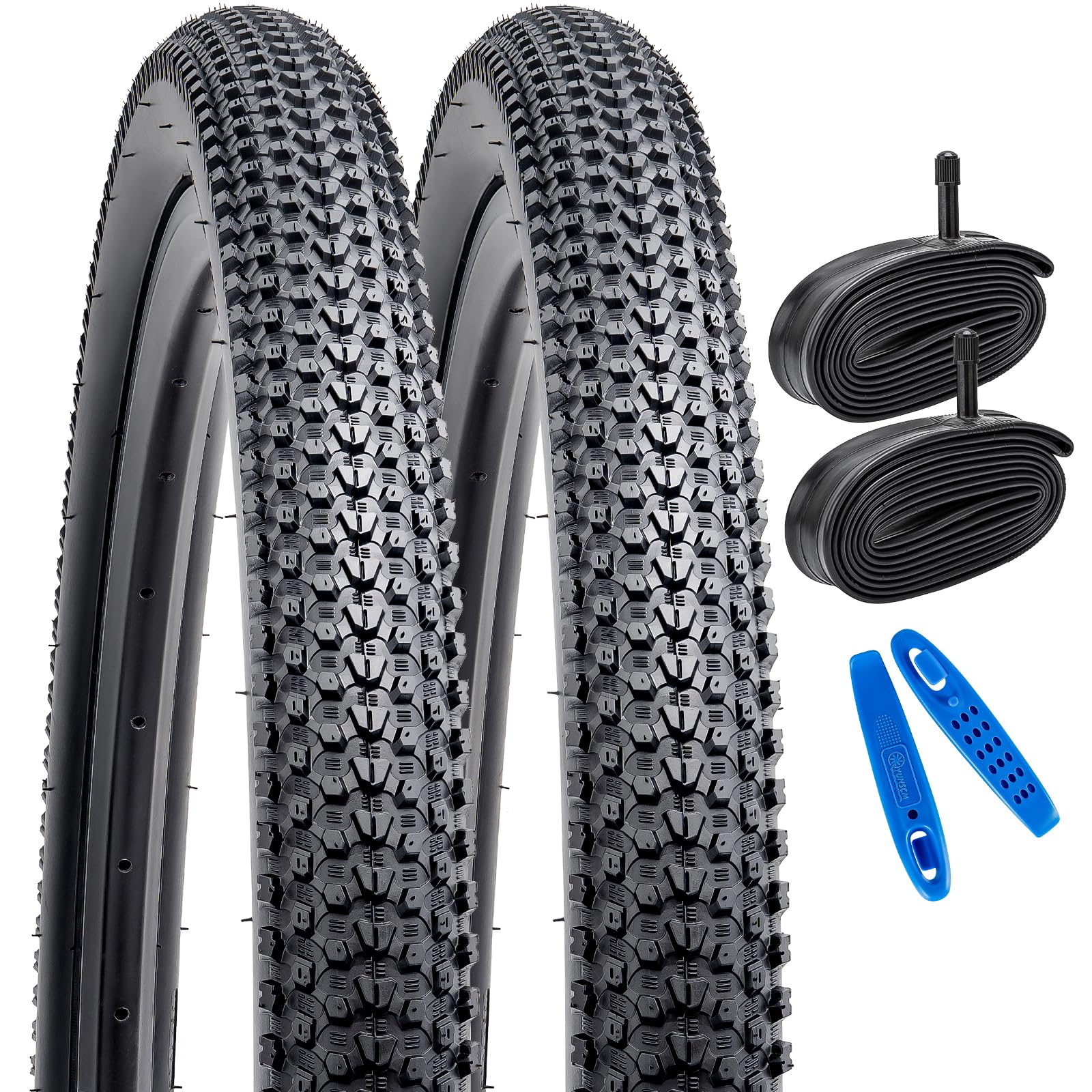 Amazon | YunSCM 2本セット,24 2.10 タイヤ,24x2.10 52-507 自転車